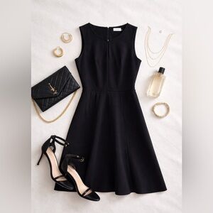 Calvin Klein Black Midi Dress